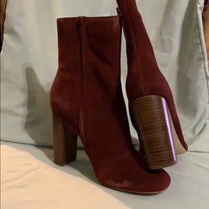 Sole Society Veronica Bordeaux Ankle Boots